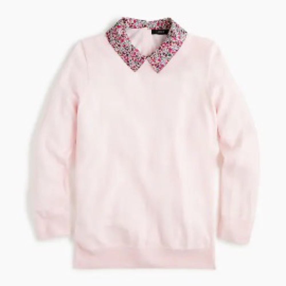 nwt jcrew Tippi sweater with Liberty® collar